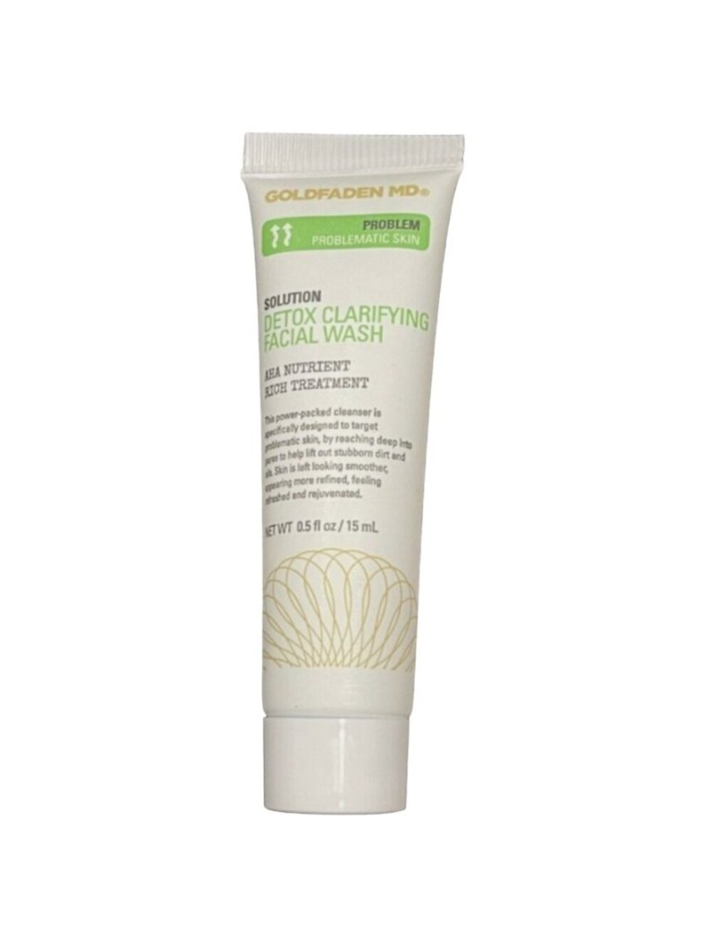 Goldfaden MD Detox Clarifying Facial Wash AHA Nutrient Rich Treatment 0.5oz 15mL